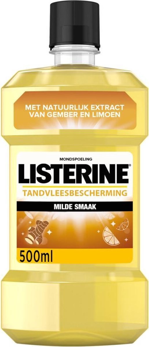 Listerine Bain de Bouche Gingembre Frais & Citron Vert 500 ml