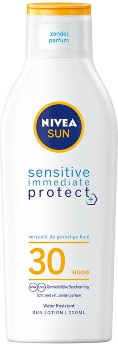 omverwerping Inspectie Certificaat NIVEA Sun Sensitive Soothing Zonnebrand melk SPF30 - 200 ml -  Onlinevoordeelshop