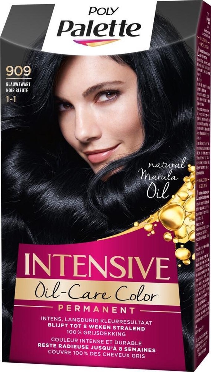 Poly Palette Hair Color - 909 Bleu Noir - Emballage endommagé