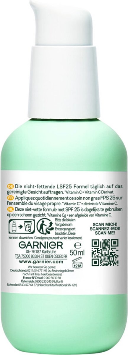 Garnier SkinActive - Serumcreme mit Vitamin C* und SPF25 - 50 ml