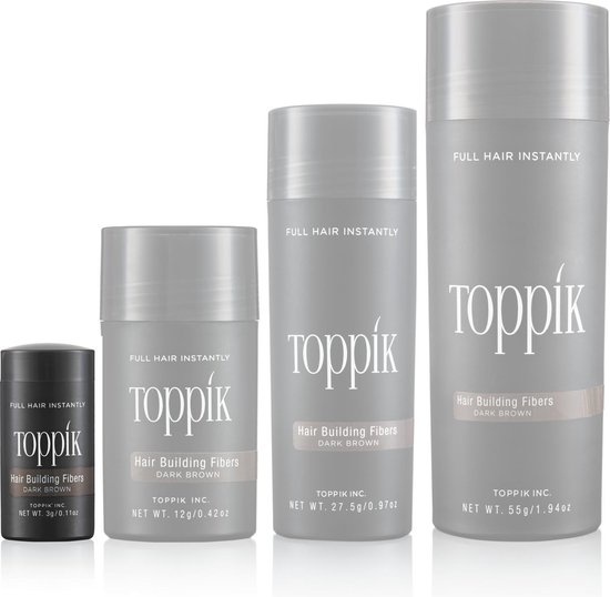 Toppik Hair Building Fibers Travel (3 gram) - medium Bruin
