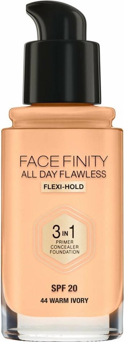 Max Factor Facefinity All Day Flawless Fond de teint végétalien 3 en 1 044 Ivoire chaud