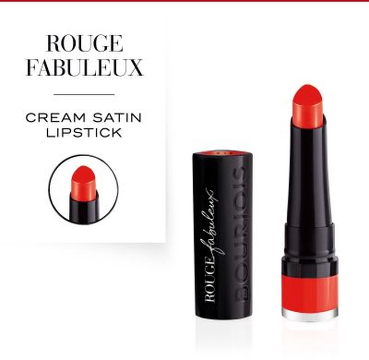Bourjois Rouge Fabuleux Lipstick 10 Scarlet it Be