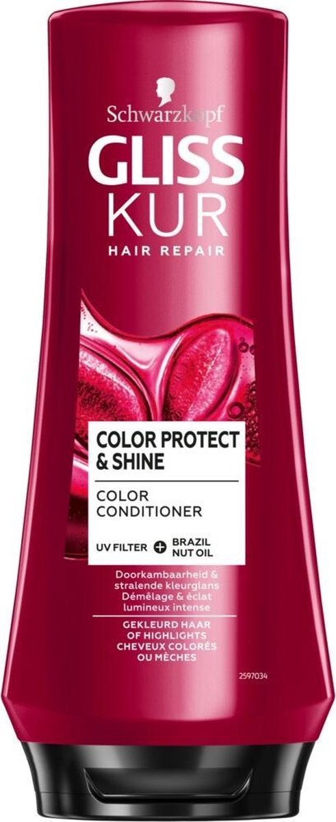 Gliss Kur Après-shampooing Protège et fait briller la couleur 200 ml