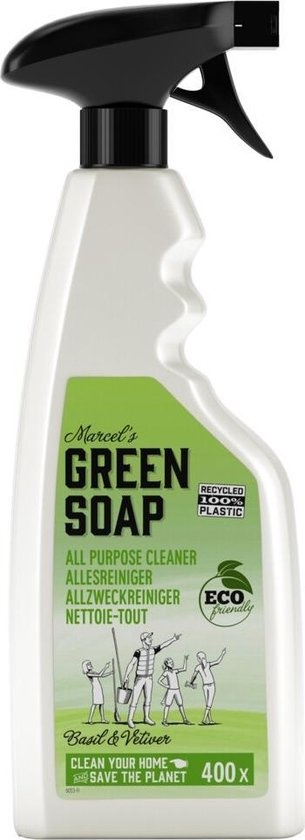 Marcel's Green Soap All-Purpose Cleaner Spray - Basil & Vetiver Grass 500ml
