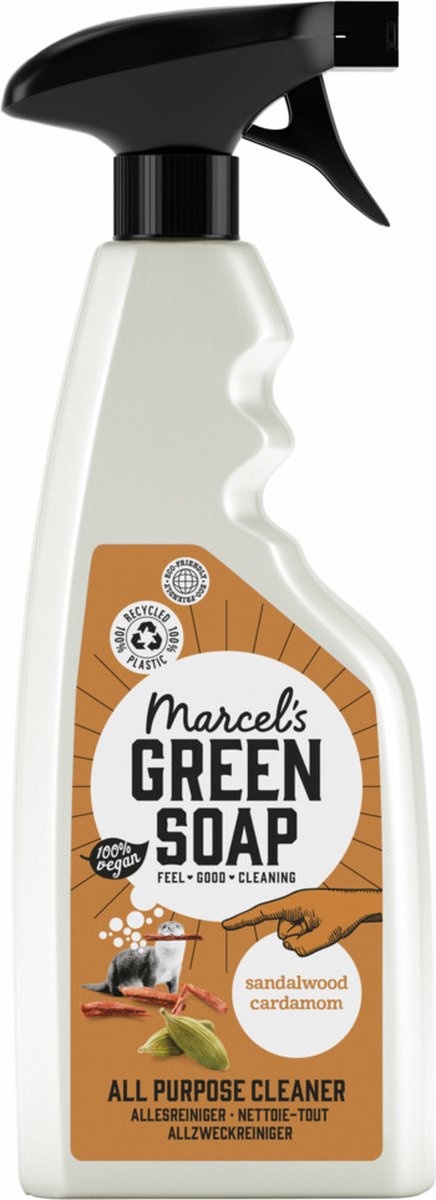 Marcel's Green Soap Allesreiniger Spray  Sandelhout & Kardemom 500ml