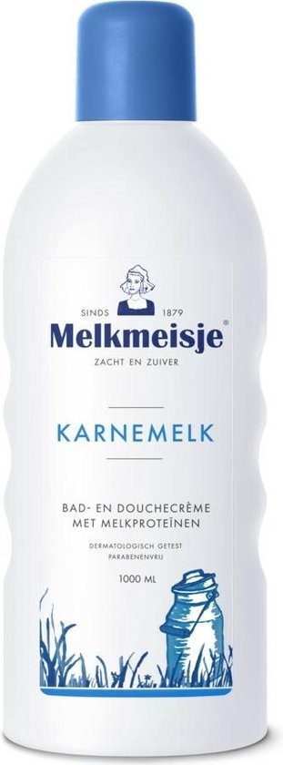 Melkmeisje Bad en Douche Crème Karnemelk 1000 ml