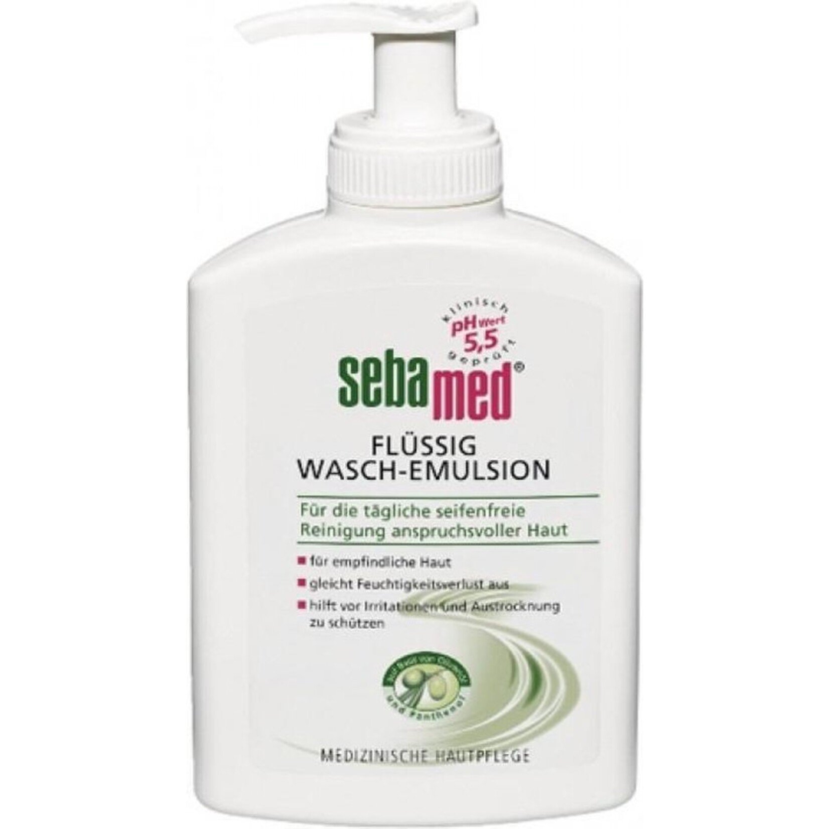 Sebamed Hand & Body Wash Emulsion Olive in dispenser - 200ml