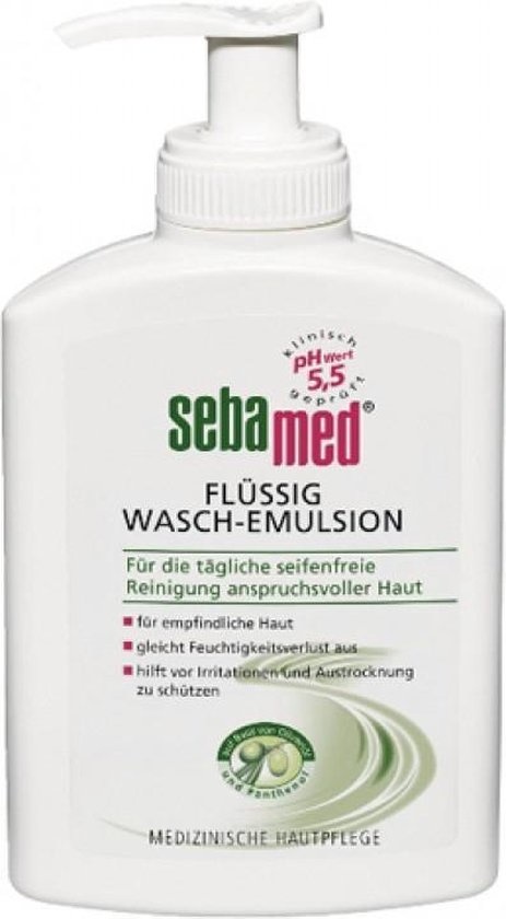 Sebamed Hand & Body Wash Emulsion Olive in dispenser - 200ml