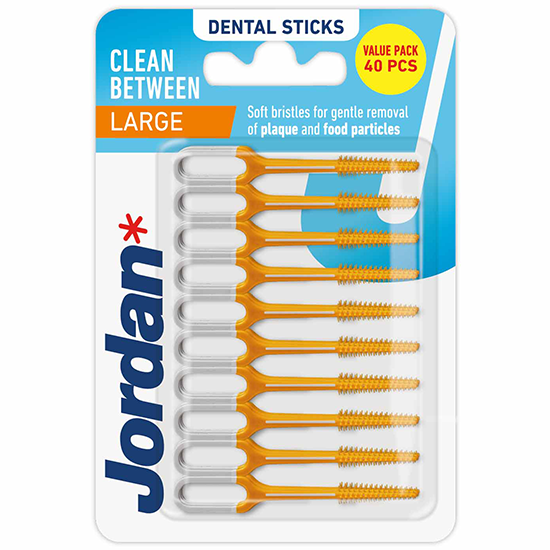Jordan Cure-dents - Clean Between Sticks Large 40pcs.