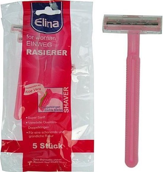 Elina Med Disposable Razor Blades for Women 5 Pieces
