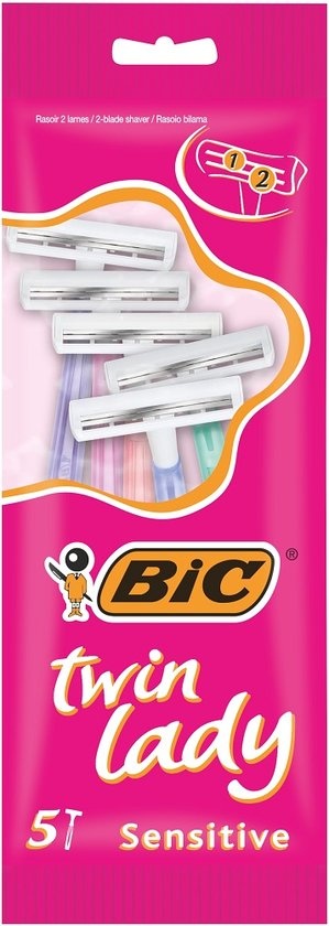 BIC Twin Lady - 5 pièces - Lames de rasoir jetables