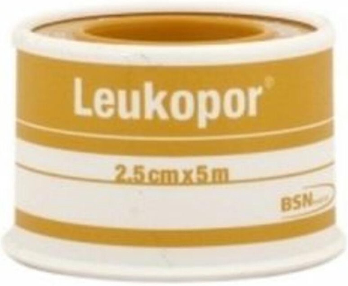 Leukopor Peau très sensible - Pansement adhésif - 5 mx 2,5 cm - 1 rouleau