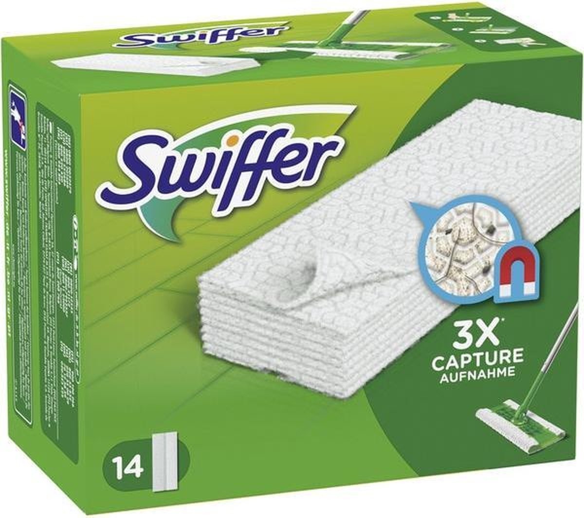 Swiffer Nettoyant pour planchers - 14 pièces - Recharge de chiffons anti-poussière