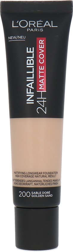 L'Oréal - Infaillible 24H Matte Cover Foundation -200 Golden Sand