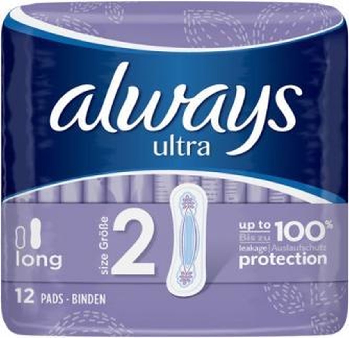 Always Serviette Hygiénique Ultra Longue - séchage instantané - 12pcs