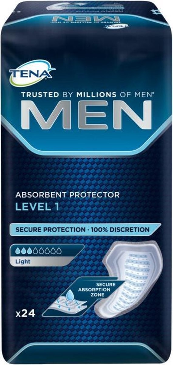 Tena Men Level 1 Incontinence panty liners - 24 pieces