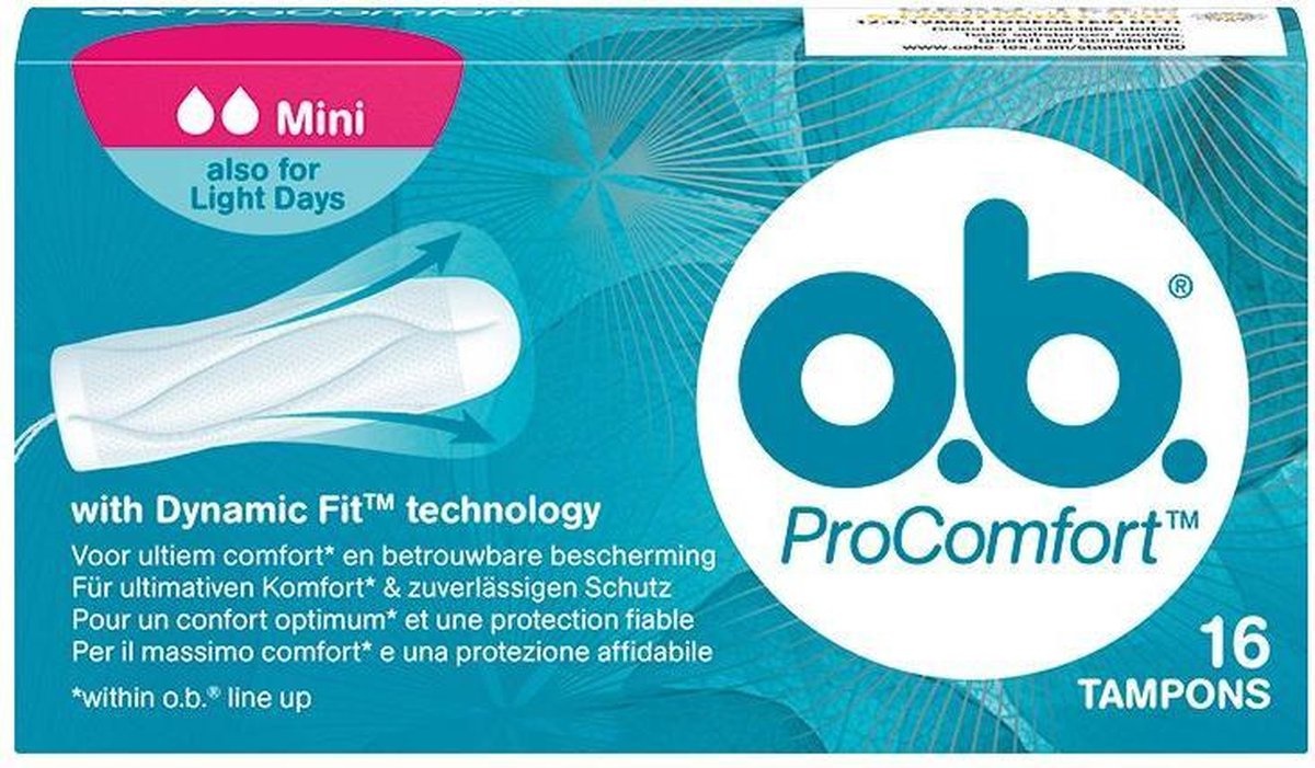 OB Tampons Pro-Comfort Mini - 16pcs - Onlinevoordeelshop