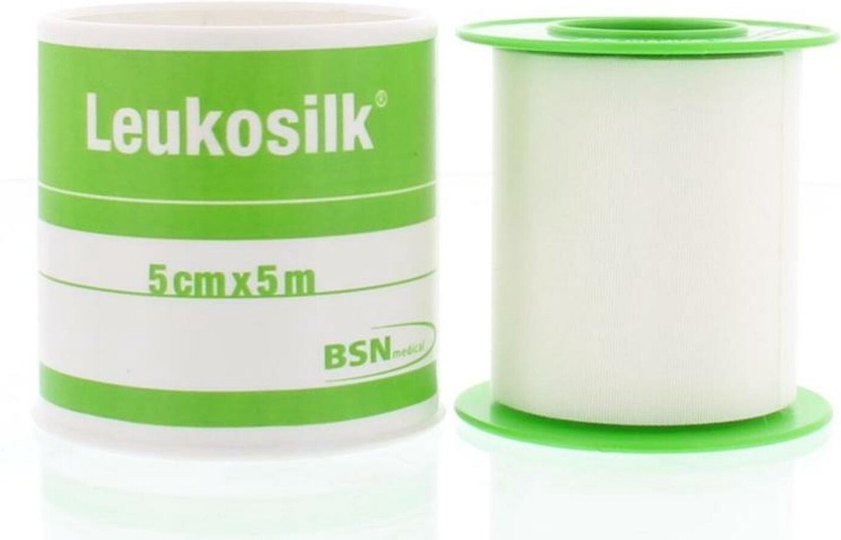 Leukosilk Heftpflaster für empfindliche Haut - 5 mtr x 5 cm