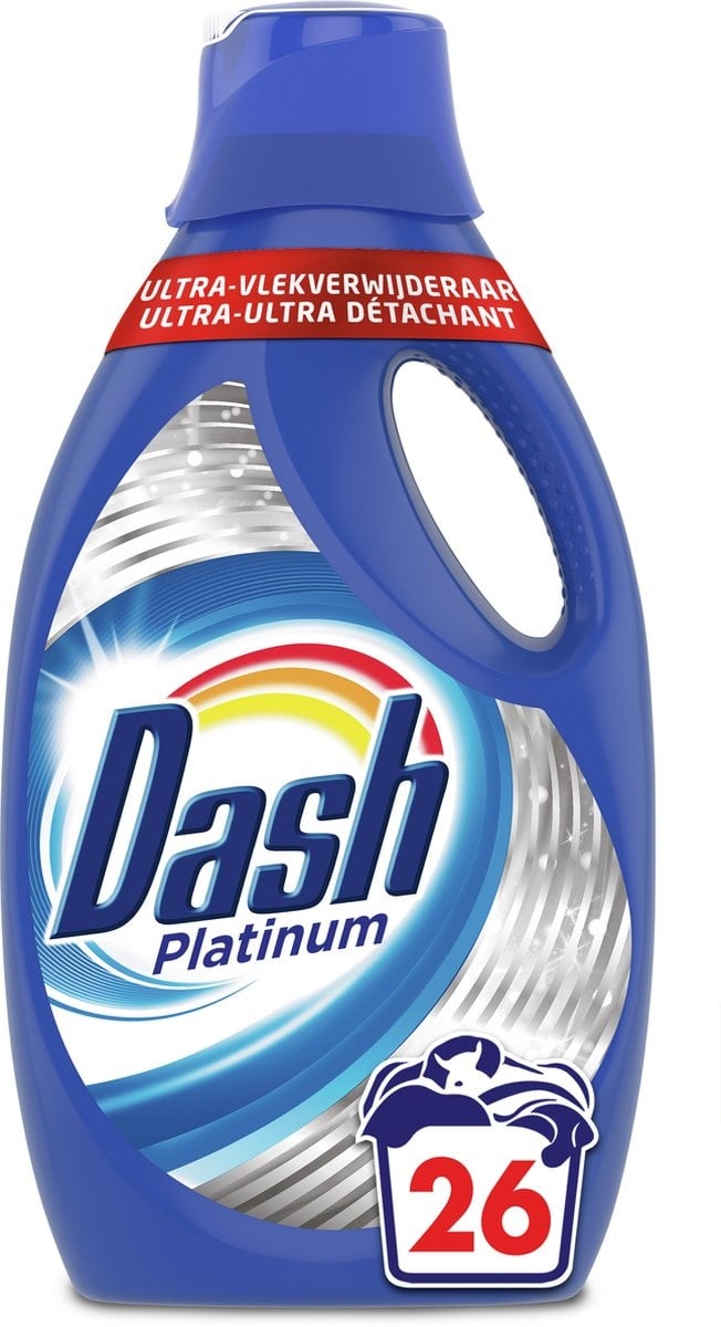 Dash Détergent à Lessive Liquide Platine + Ultra Détachant - 30 Lavages