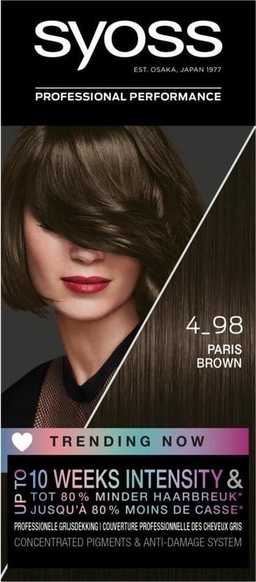 SYOSS Color Trending Now Hair Dye - 4-98 Paris Brown