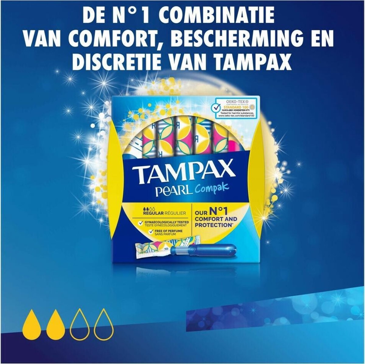 Tampax Compak Pearl Regular - tampons 18st.