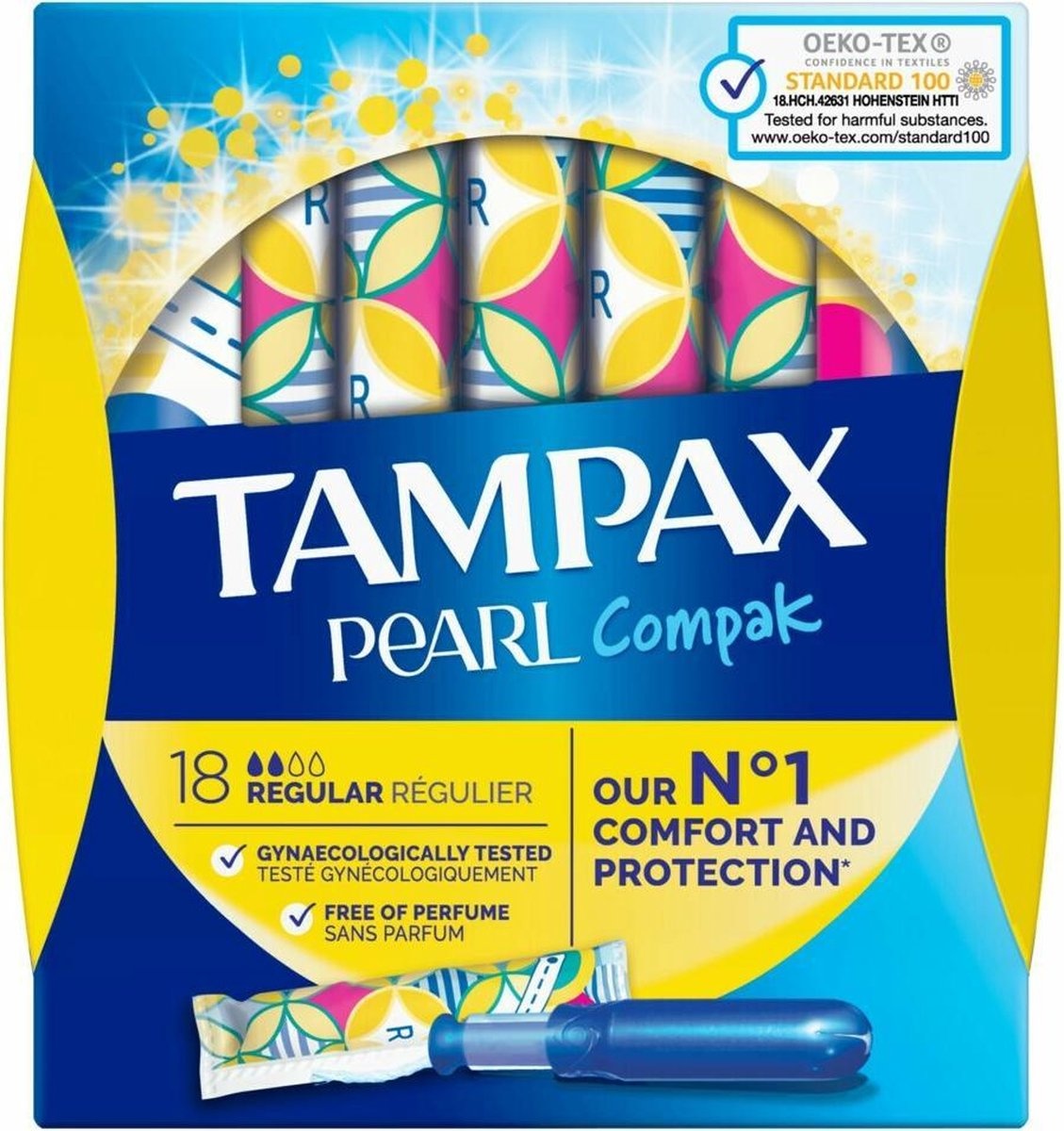 Tampax Compak Pearl Regular - tampons 18 pcs.