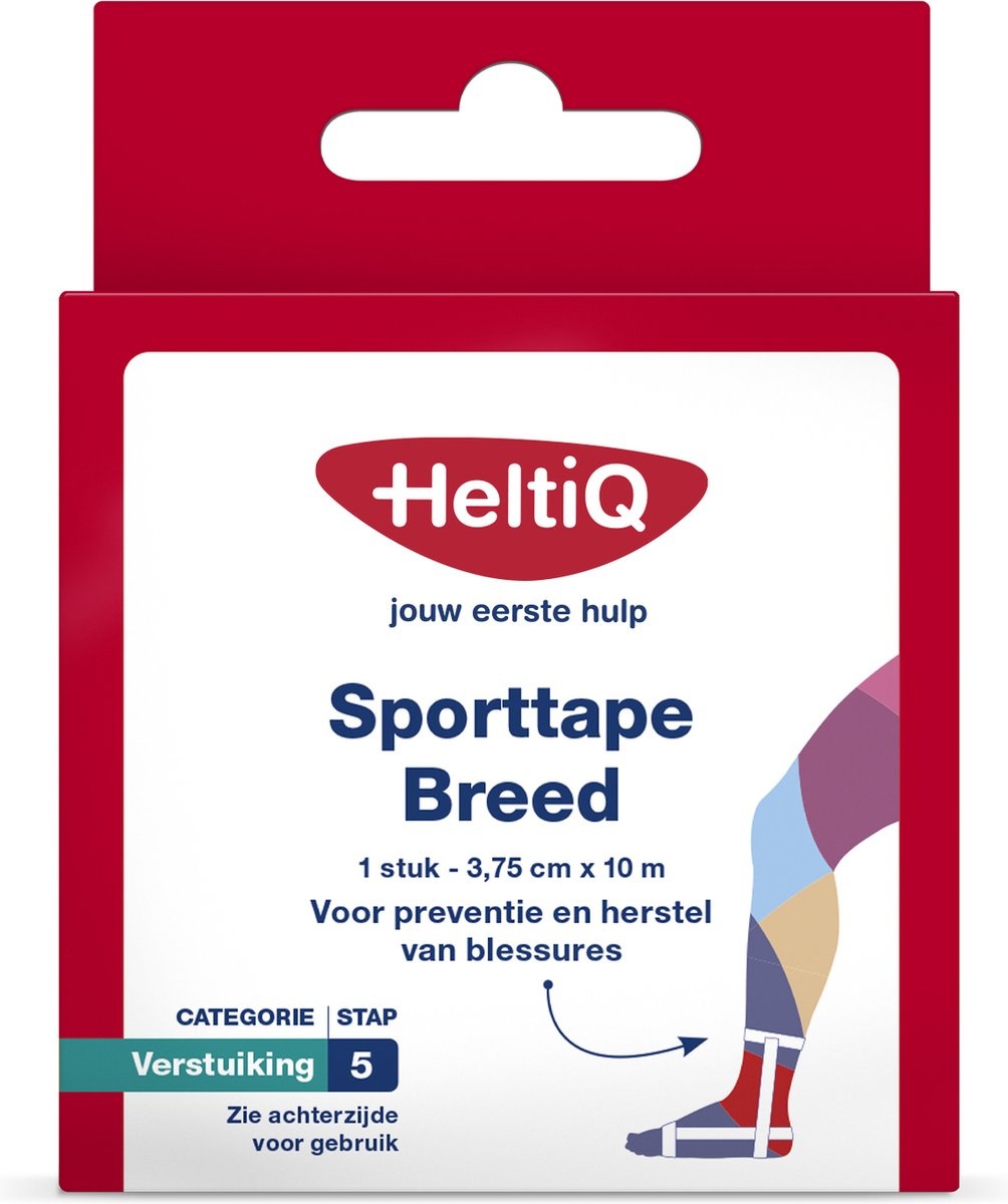 HeltiQ Sports Tape Wide - 10 mtr x 3.75 cm
