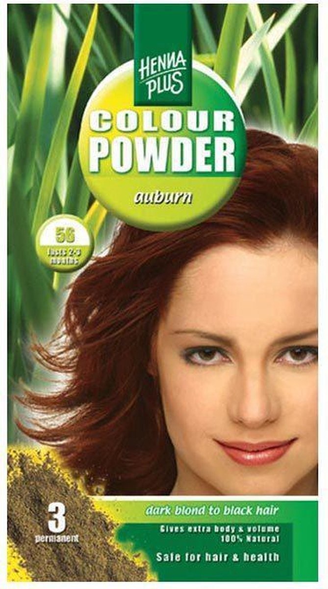 Hennaplus Colored Powder - Auburn 56 - Hair Dye