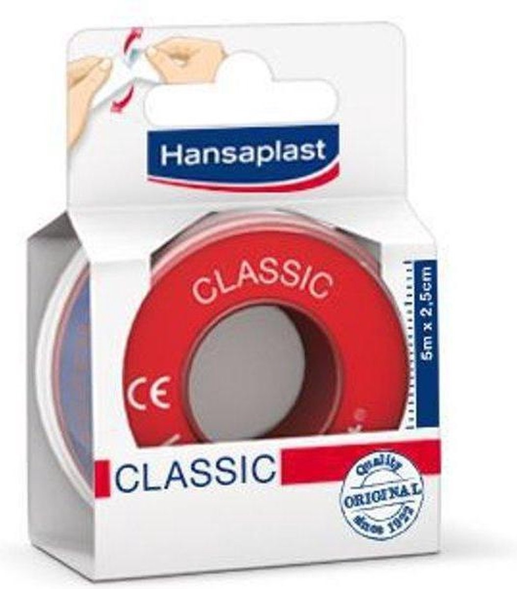Pansement adhésif Hansaplast Classic - 1,25 cm x 5 m