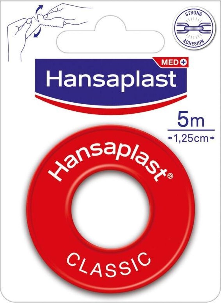 Hansaplast Classic Hechtpleister - 1.25 cm x 5 m