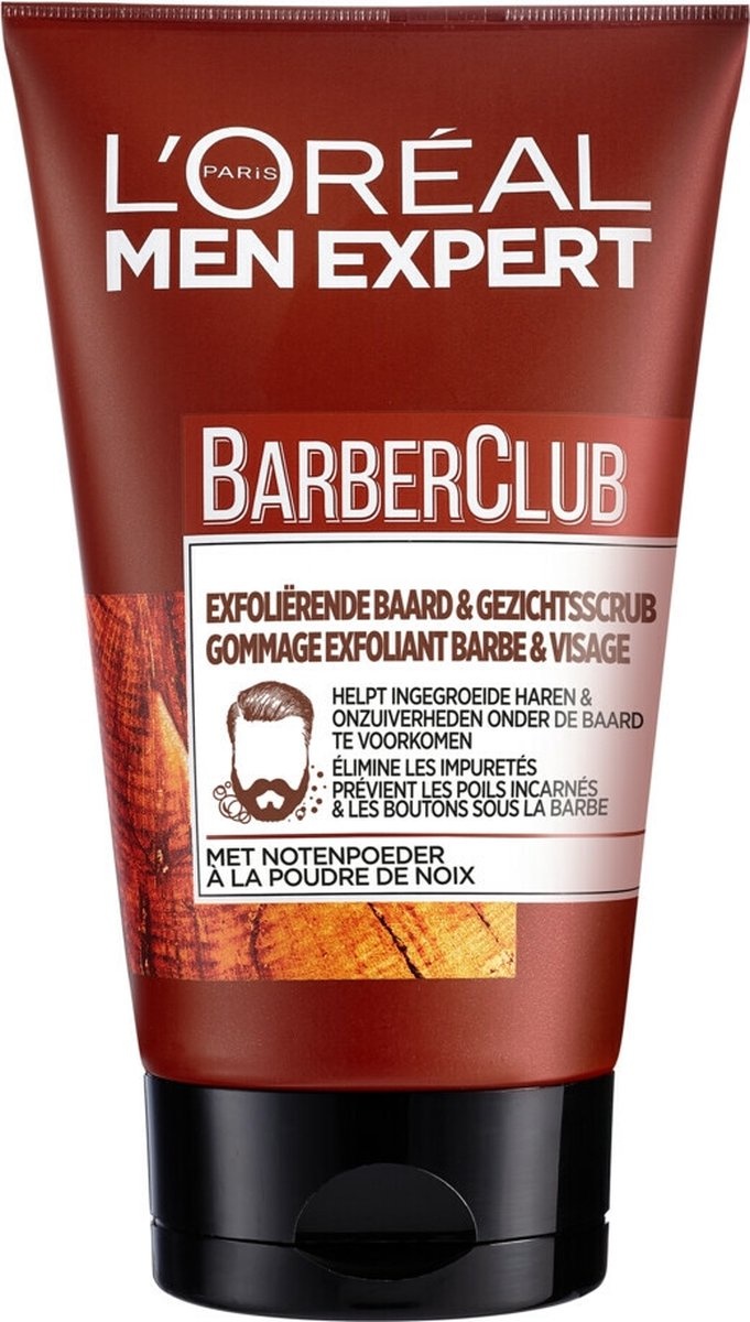 L'Oréal Paris Men Expert Barber Club Exfoliant Barbe & Visage - 100 ml