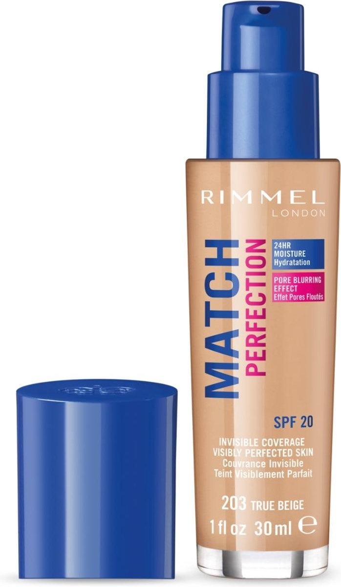 Rimmel London Fond de teint Match Perfection SPF20 - 203 True Beige