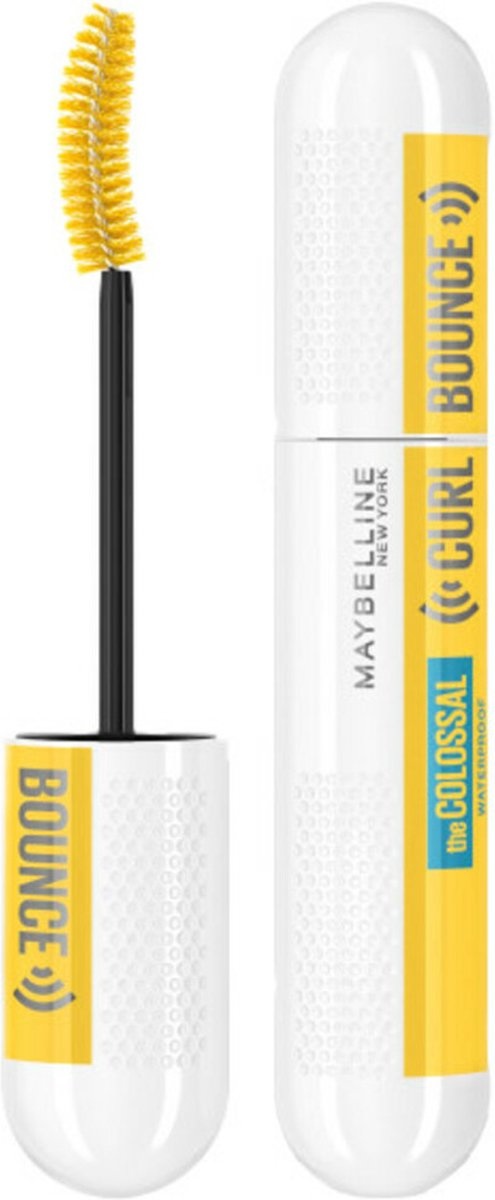 Mascara Colossal Curl Bounce de Maybelline - Très noir - Résistant à l'eau 10 ml