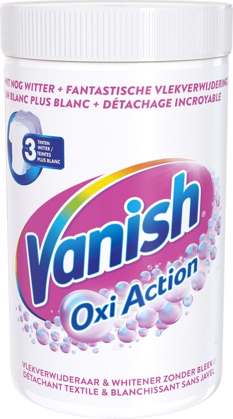 Vanish Oxi Action White Base Poeder - Vlekverwijderaar Voor Witte Was - 1,5kg