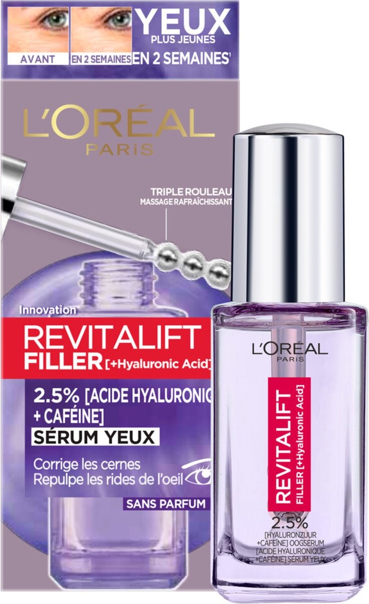 L'Oréal Paris Revitalift Filler Eye Serum - 20 ml - Packaging damaged