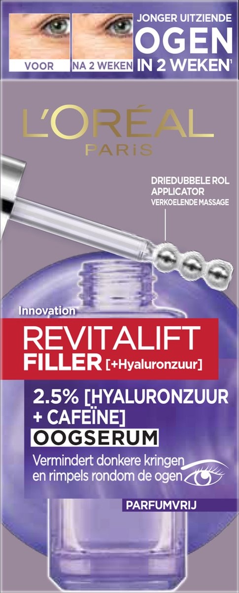 L'Oréal Paris Revitalift Filler Eye Serum - 20 ml - Emballage endommagé