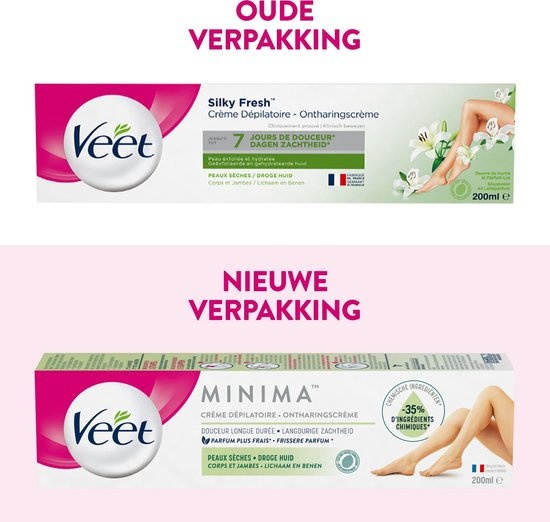 Veet Haarentfernungscreme - Trockene Haut - Mindestens 200 ml