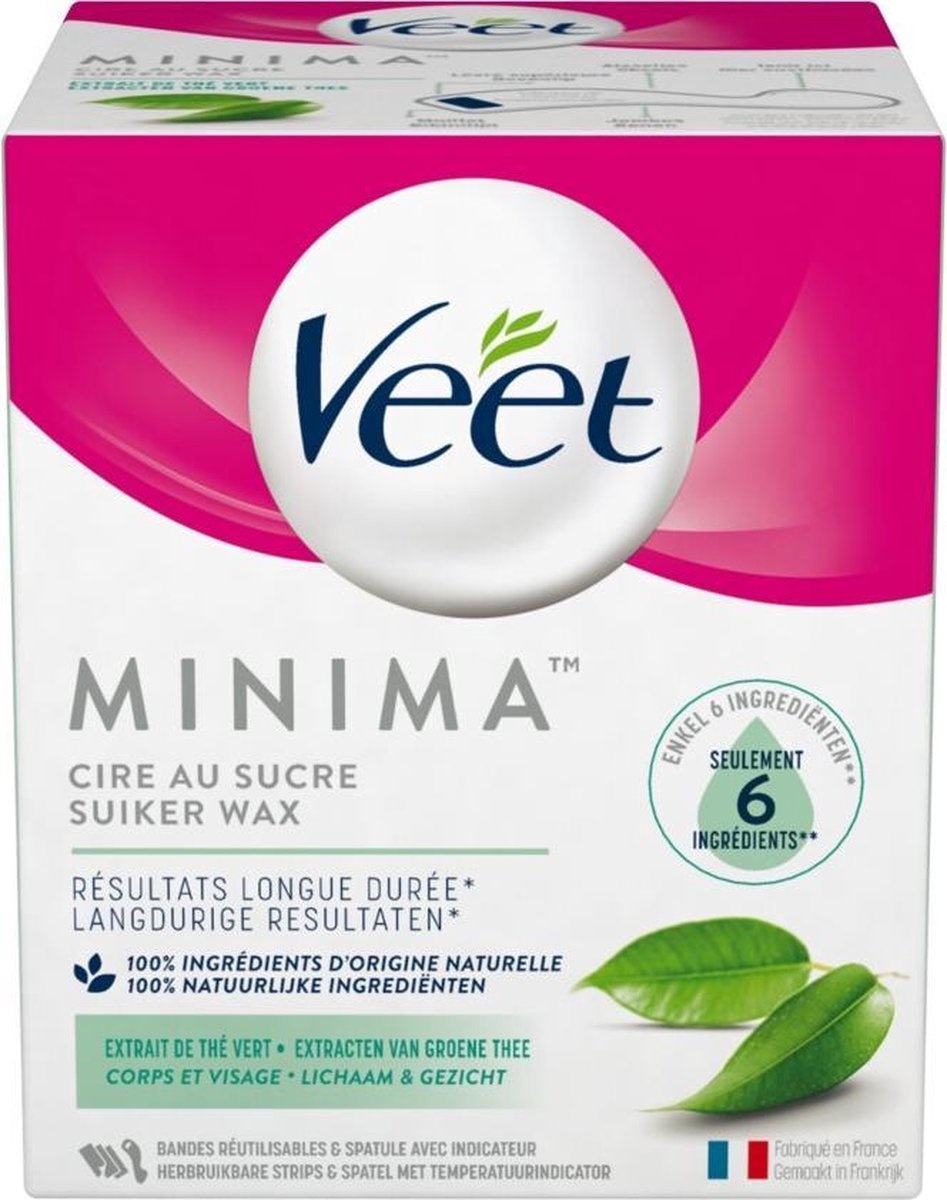 Veet Warm Wax - Oriental Wax Minima - Grüner Tee - 250 ml - Verpackung beschädigt