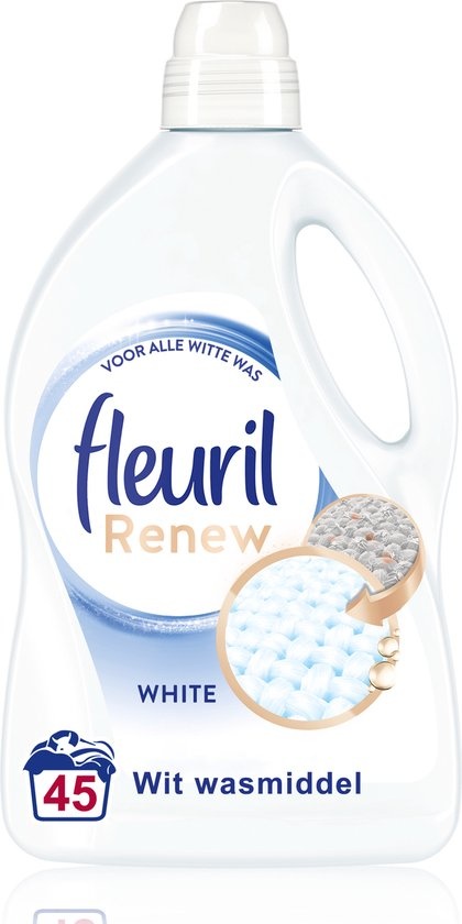 Fleuril Renew White - Lessive Liquide - 45 lavages