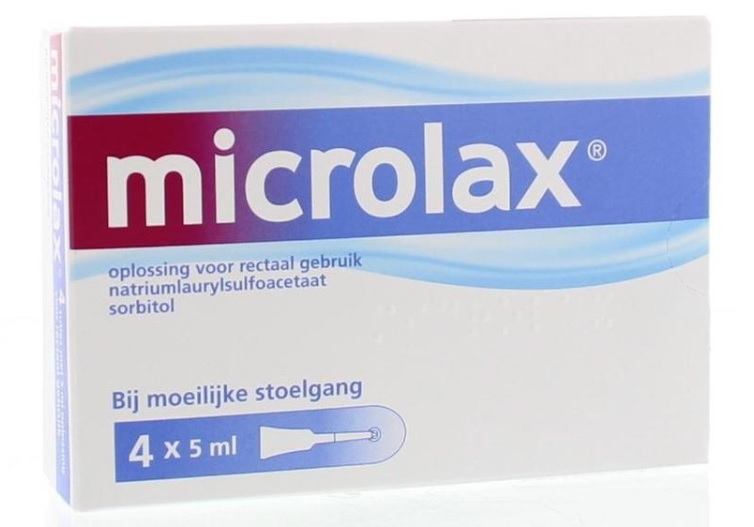 Flacon de lavement Microlax 5ml - 4 pièces