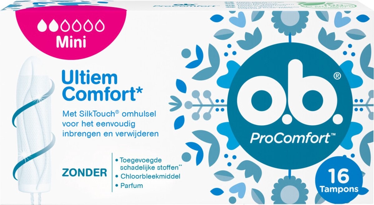 OB Tampons Pro-Comfort Mini - 16pcs - Onlinevoordeelshop