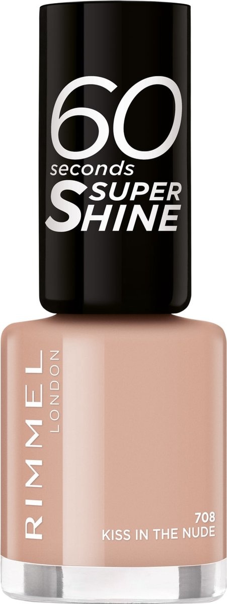 Vernis à ongles Rimmel 60 Seconds Super Shine - 708 Kiss In The Nude