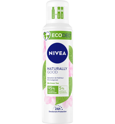 Nivea Deodorant Spray Naturally Good Green Tea - 125 ml