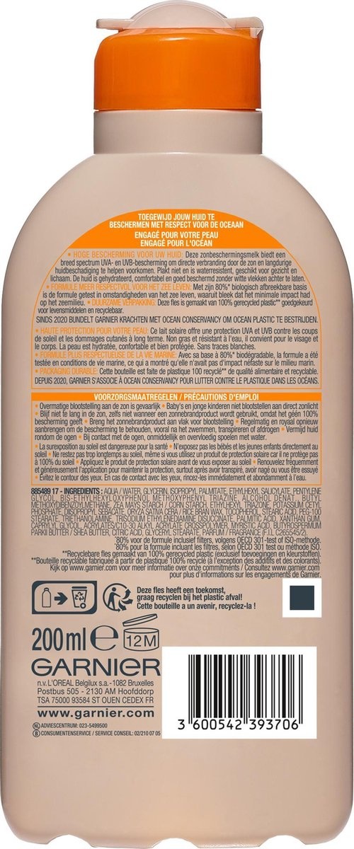 Garnier Ambre Solaire Ocean Protect Sunscreen SPF 30 - 200ml