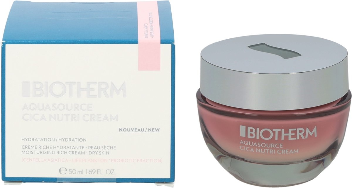 Biotherm Aquasource Crème Visage Peaux Sèches - 50 ml - Emballage abîmé