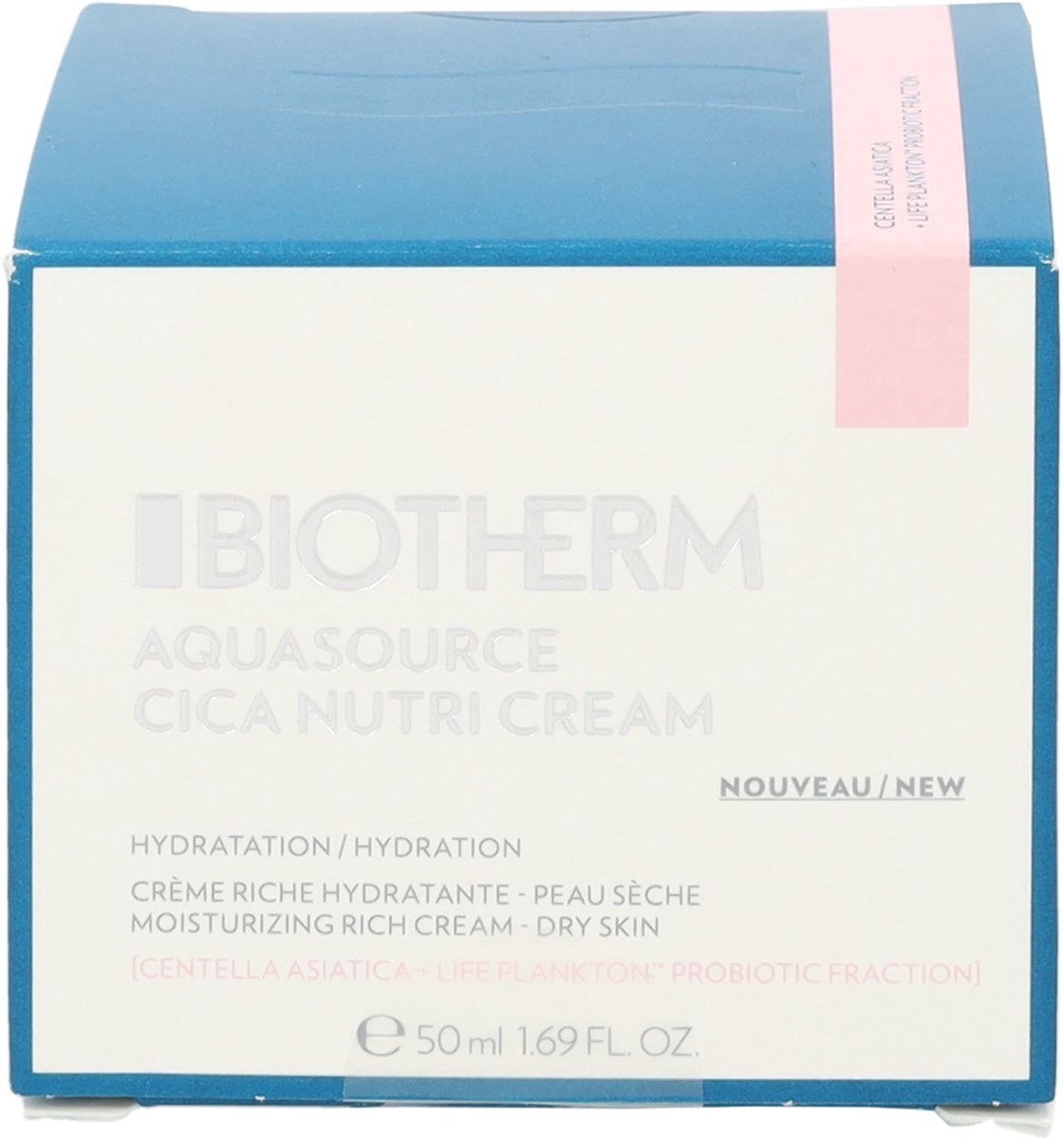 Biotherm Aquasource Crème Visage Peaux Sèches - 50 ml - Emballage abîmé