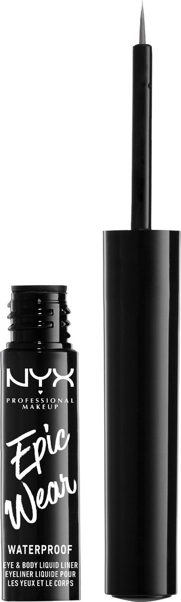 NYX Professional Makeup - Eye-liner liquide métallisé Epic Wear - Gunmetal EWMLL02