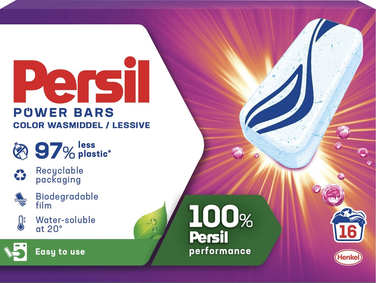 Persil Power Bars Color Wasmiddel - 16 wasbeurten