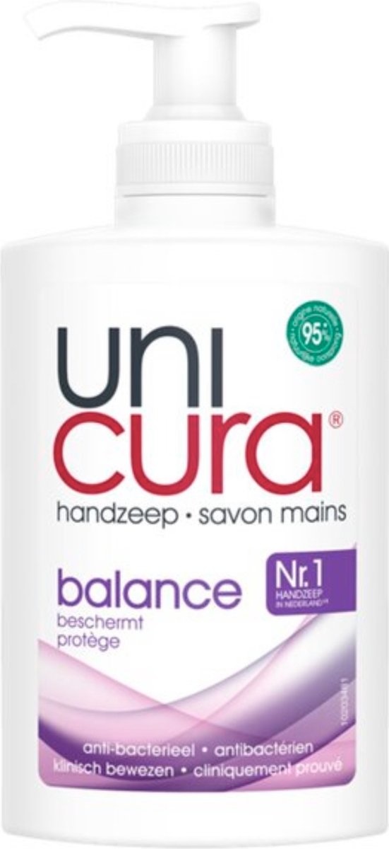 Unicura Vloeibare Handzeep Anti Bacterieel Balans - 250ml